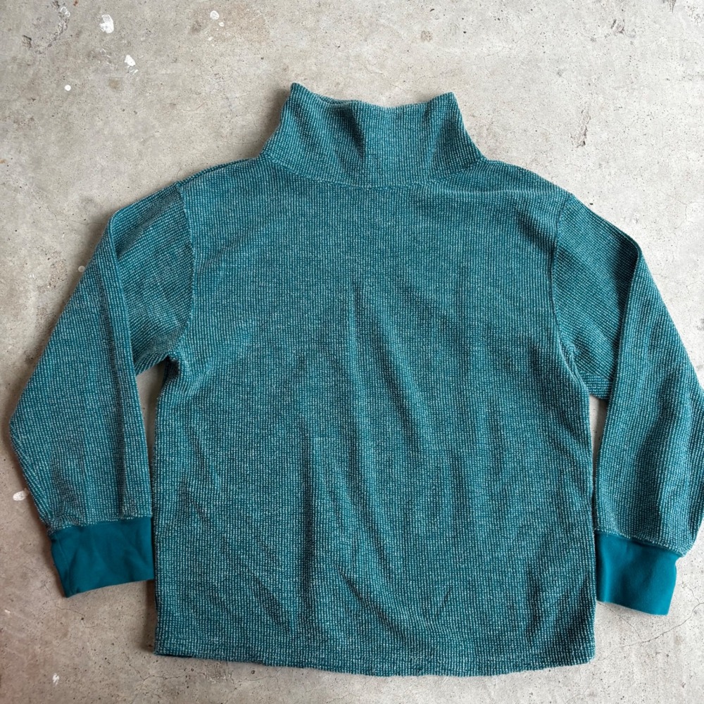 Nike Yoga Therma Fit Pullover Top Womens‎ S Loose Turtleneck Long Sleeve Green